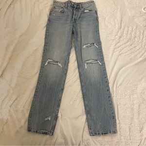 Straight leg jeans